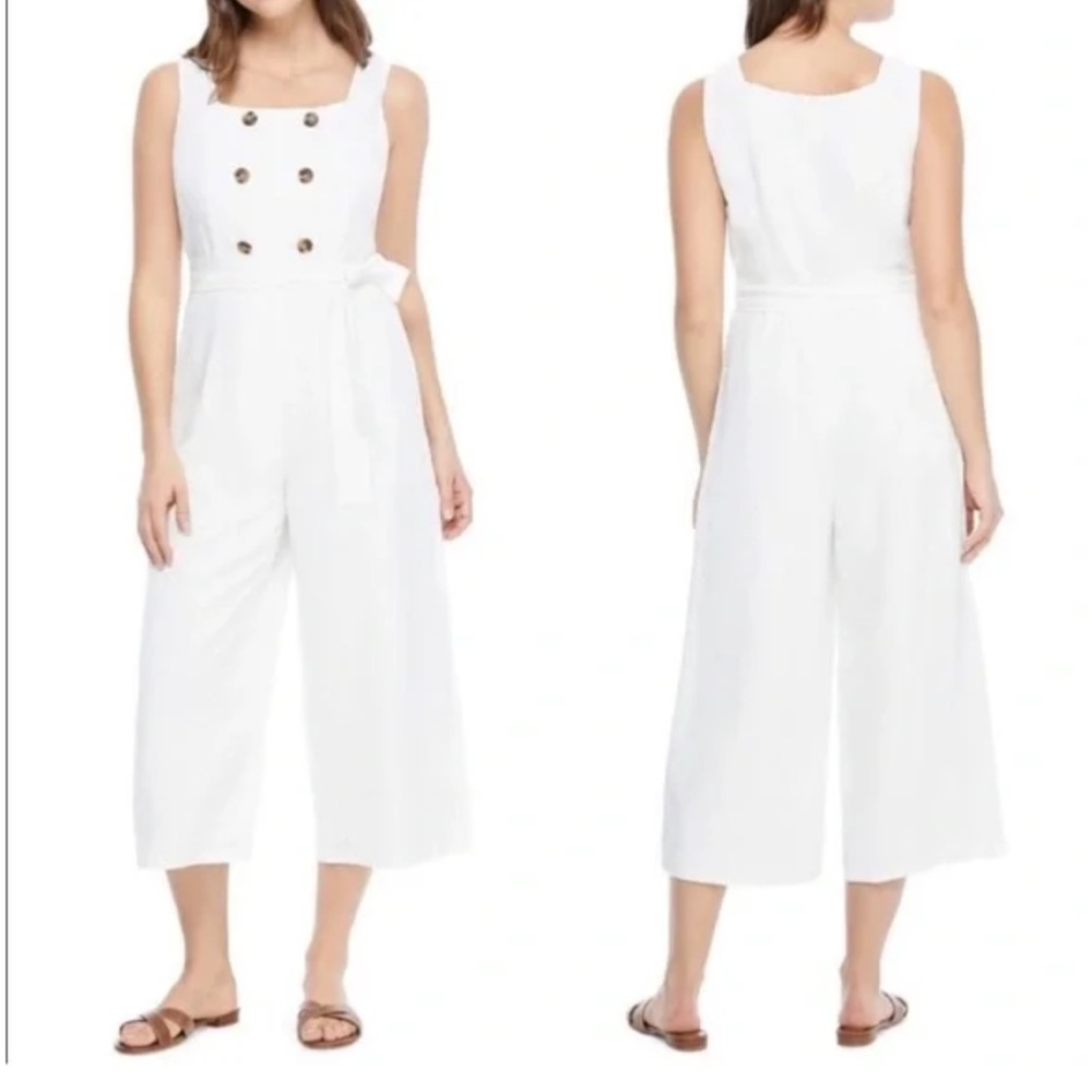 Gal meets glam Cleo square neck cropped‎ jumpsuit